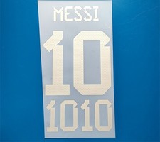 Argentina Youth 2022 Lionel Messi Player Size Soccer Shirt Nameset Name Number