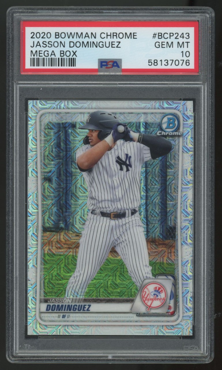 2020 Bowman Chrome Mega Box Jasson Dominguez Mojo #BCP-243 PSA 10