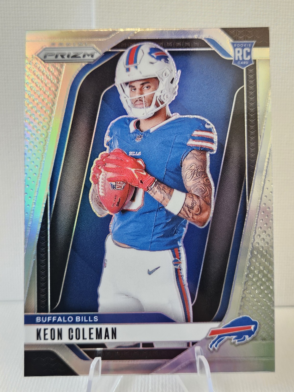 2024 Panini Prizm Keon Coleman Rookie Silver Variation Prizm #23 Buffalo Bills