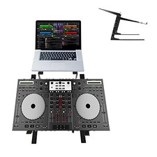 Pyle PLPTS38 Universal Dual Laptop Stand, Sound Equipment DJ Mixing Workstation