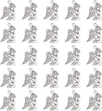 60Pcs Angel Charms Tibetan Style Alloy Pendants Praying Angel Pendants Jewelry M