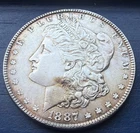 1887 Morgan Silver Dollar BU