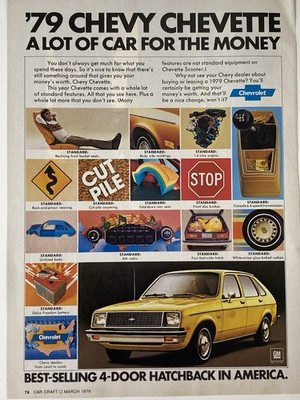 1979 Chevrolet Chevette Print Ad Best Selling A Lot Of Car