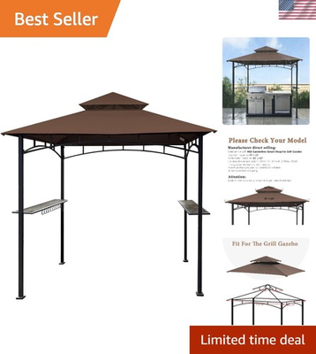 #ad Brown Grill Canopy Replacement Top for Aldi Gardenline amp; Shoprite Gazebo UV... $77.35
