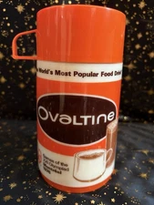 Vintage Aladdin "OVALTINE" Thermos - 1976 Montreal Olympics