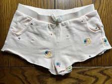Zara Embroidered Shorts w/ Pockets Girls Camera Numbers Hearts Flowers Size 2/3