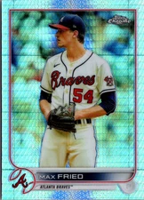 2022 Topps Chrome Prism Refractors #75 Max Fried Atlanta Braves