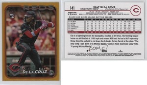 2024 Topps Series 1 Gold Foil Elly De La Cruz #141 Rookie RC