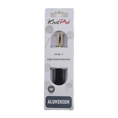KnitPro Soft Feel Gold Aluminum Single-Ended Crochet Hook 4.50mm (7) - KNPR30806