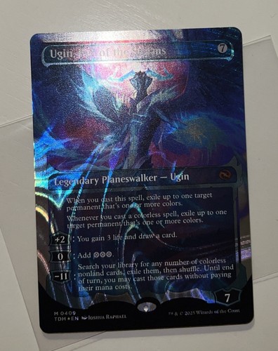 MTG Magic The Gathering Showcase Halo Foil Ugin, Eye Of The Storms Pack Fresh - Picture 6 of 9
