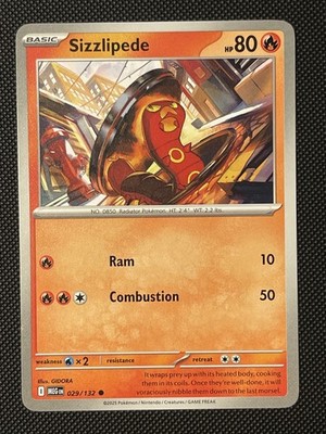 Pokémon - Sizzlipede - MEG 029/132 - Common - English - Near Mint