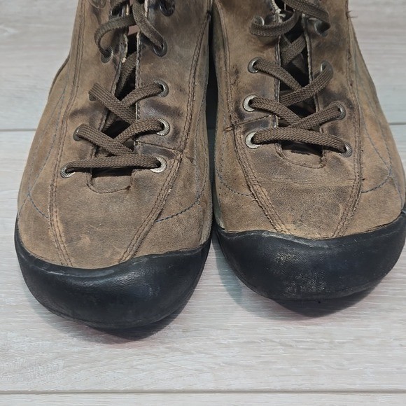 Scarpe sneakers casual KEEN donna pelle outdoor marrone taglia 10