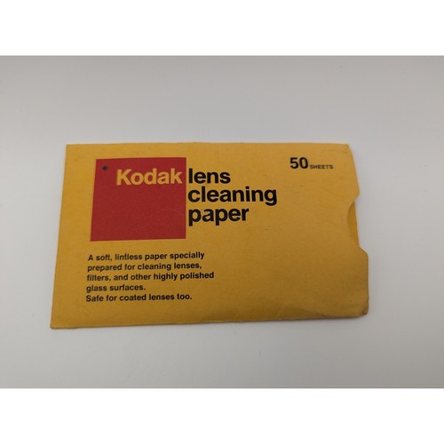 Kodak Lens Cleaning Paper Sheets Vintage Camera Optical Glass Care Made in USA