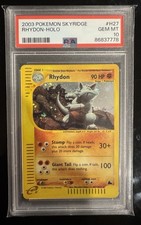 Rhydon H27/H32 Skyridge Holo Pokémon Card PSA 10 GEM MINT 💎 🔥 2003 on eBay
