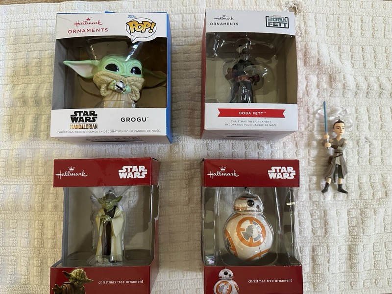 STAR WARS - Hallmark Ornaments - Perfect Condition - Bulk lot of 5