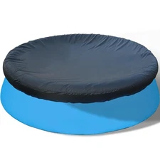 SAFANA 10ft Inflatable Pool Covers for Above Ground Pools [ Cover Diameter: 9...