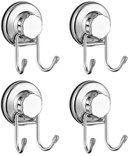 Powerful Vacuum Suction Cup Hooks for Shower Flat Smooth Wall Surface Towel R...