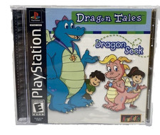 DRAGON TALES: DRAGON SEEK (PS1) DISC + CVR ART + MANUAL - NO CASE - VERY GOOD