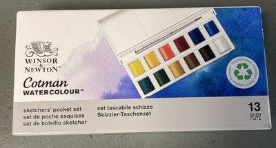 D-1. Winsor & Newton Cotman Watercolour Sketchers Pocket Set 13 Pieces