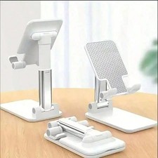 Double Folding Phone Holder,Fully Adjustable Desktop Phone Holder Easy To Carry