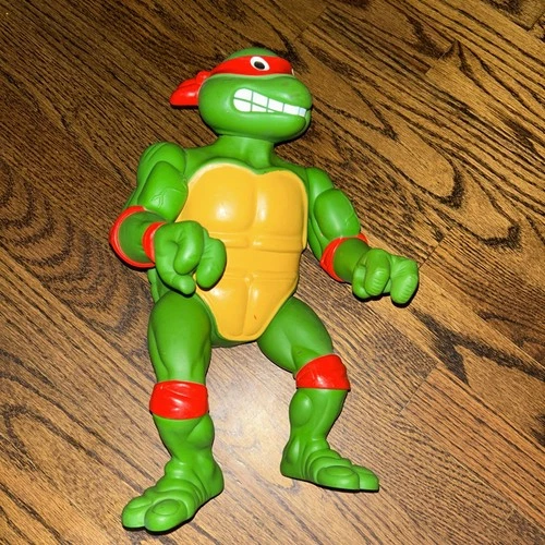 Vtg 1989 Playmates Giant Teenage Mutant Ninja Turtles Raphael 13” Figure