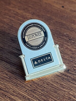 NEW DELTA AIRLINES 2021 JD POWER  AWARD  Lapel Pin