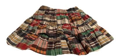 【KELLY KITTYS】Double check mini skirts Checkered Mini Skirt with Wide Belt Loops and Button Details