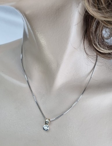 14K 585 Gold MONCARA 0,25 Diamant Brilliant Anhänger Germany Zertifikat Pendant - Bild 2 von 24