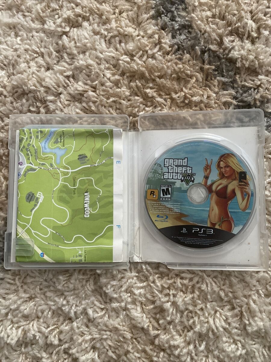 Grand Theft Auto V (PlayStation 3, PS3) GTA 5 Disc In Case Grand Theft Auto V (PlayStation 3, PS3) GTA 5 Disc In Case