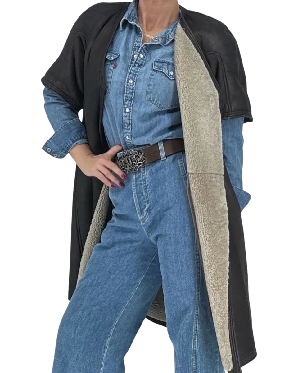 Rick Owens Giacca in pelle shearling