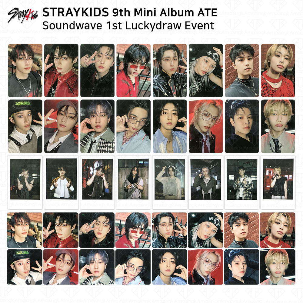 Stray Kids 9th Mini Album ATE Soundwave 1st Lucky Draw Stray Kids 9th Mini Album ATE Soundwave 1st Lucky Draw
