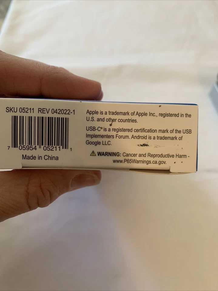 Just Wireless JW 12 Ft White Cord USB-C To USB-C Android iPads MacBooks Notebook - Image 3 of 4