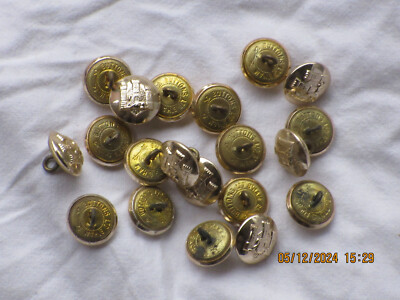 20x  Devon & Dorset Regiment Buttons,Anodised Aluminium Staybright,19mm,bis 2007
