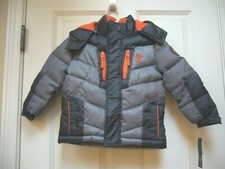 New U.S. Polo Assn Toddler Jacket Hooded Insulated Charcoal Sz 2T NWT