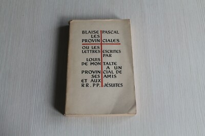 LES PROVINCIALES - BLAISE PASCAL - BIBLIOTHEK VON CLUNY 1943