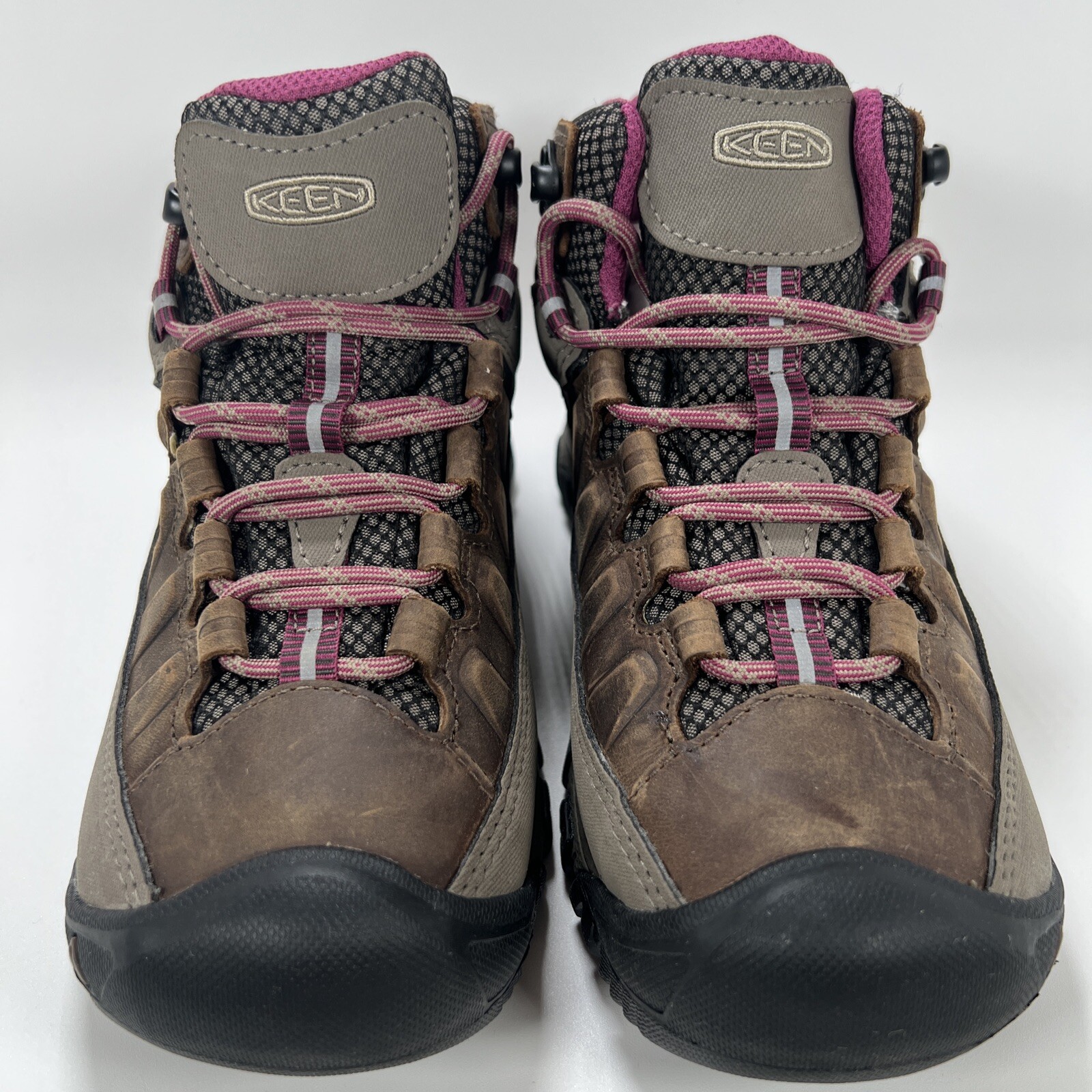 Stivali casual Keen Targhee III Mid WP impermeabili da trekking bianchi Boysenberry 1018178
