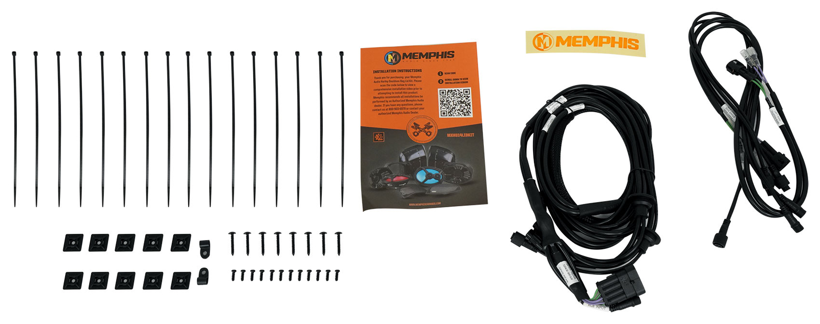 Динамики Memphis Audio MX14HDLIDKIT Harley Davidson OEM PlugnPlay 6x9 в виде седельной сумки