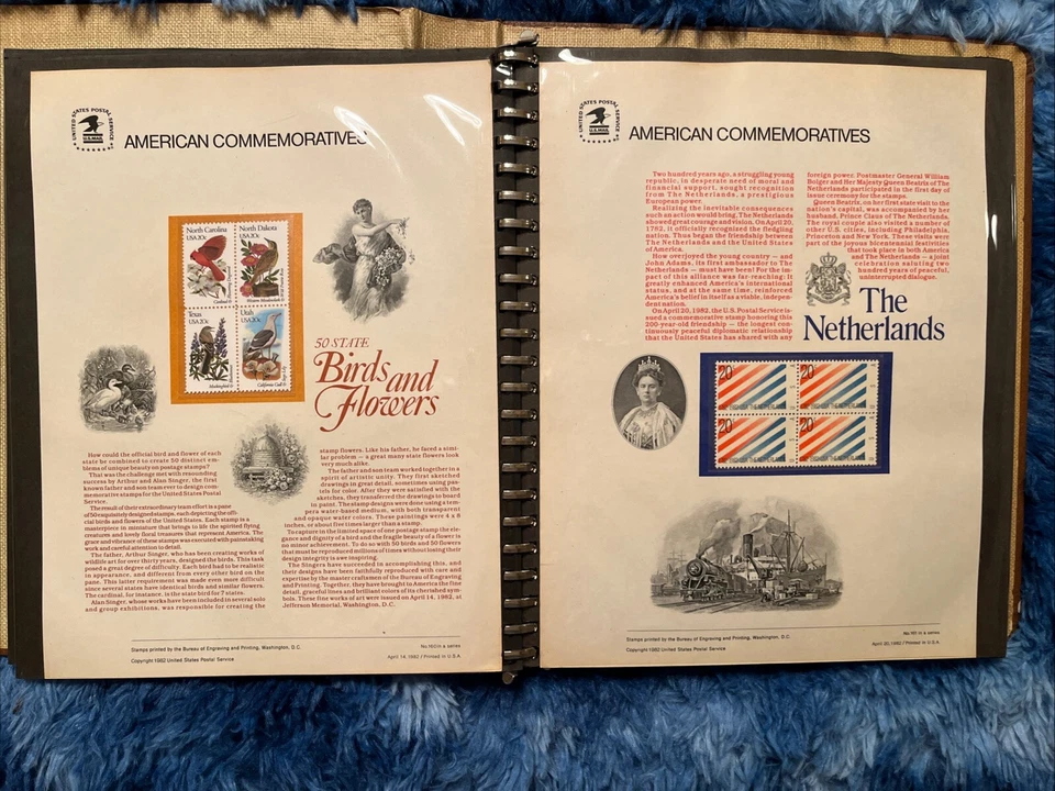 American Commemorative Collection Binder with 39 Panels, 1982-1983 - Image 3 of 4
