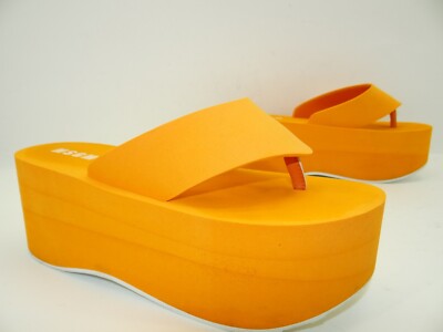 MSGM Donna Woman Zehentrenner Platform Plateau Sandalette Sandalen Damen Gr.40
