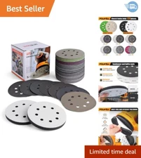 High-Performance 120pcs 5-Inch Sanding Discs for Efficient Wood/Metal Finishing