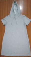 Calvin Klein Hooded Shirt Dress Size Large Gray Excellent Condition