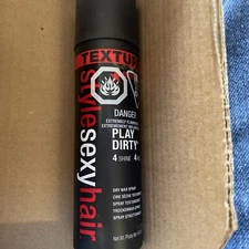 Style Sexy Hair Play Dirty Dry Wax Spray 4.8 oz Pack of 4 USA Product