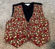 Ellen Ashley Vintage Vest with beading detail 1980's size medium