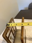70's Lucite Napkin Holder w/ Seeds Embedded Inside Lucite Retro Design 6x6x3 — photo 10