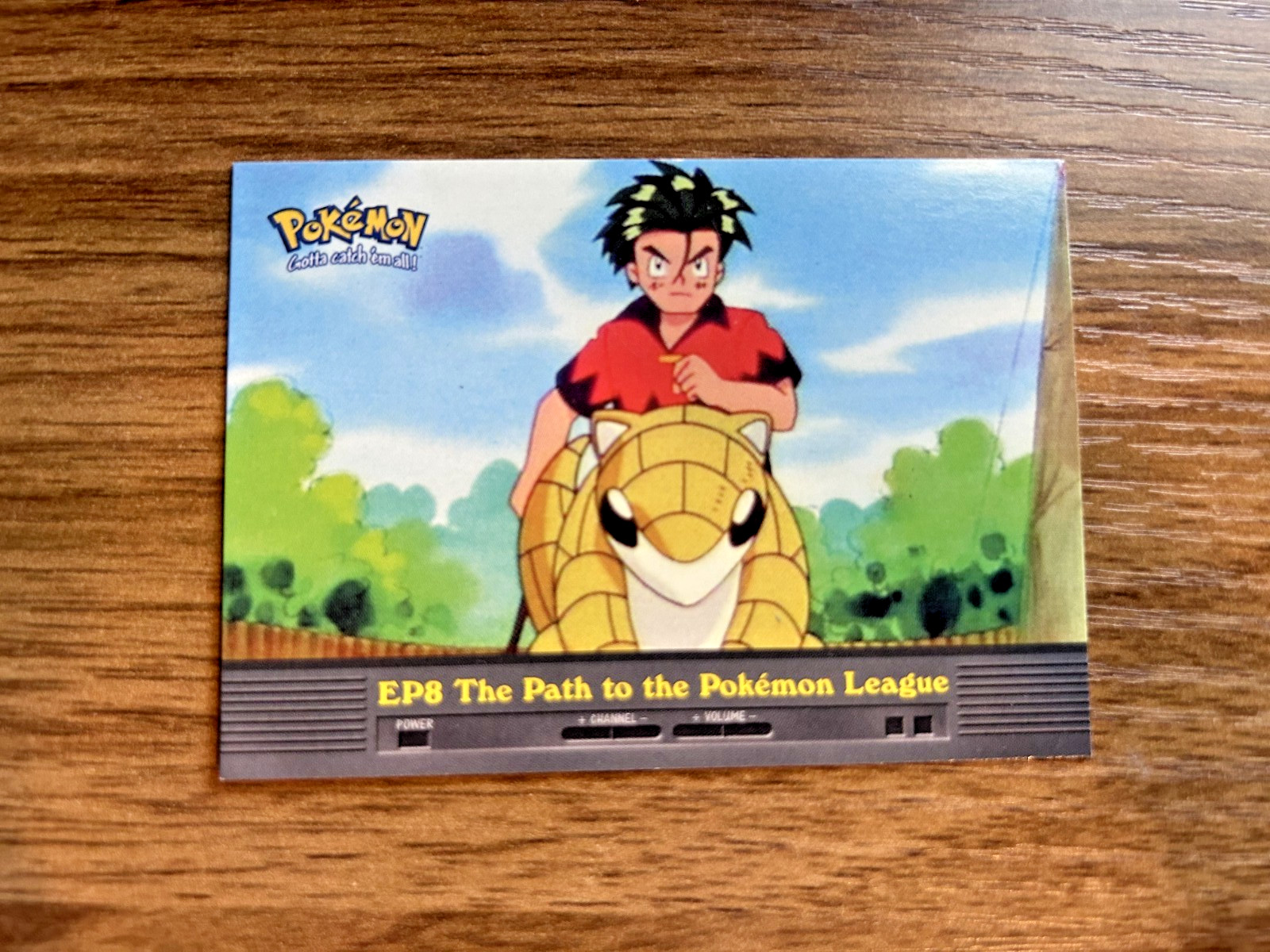 EP8 The Path to the Pokemon League - TV Animation Edition - Pokemon Topps Card