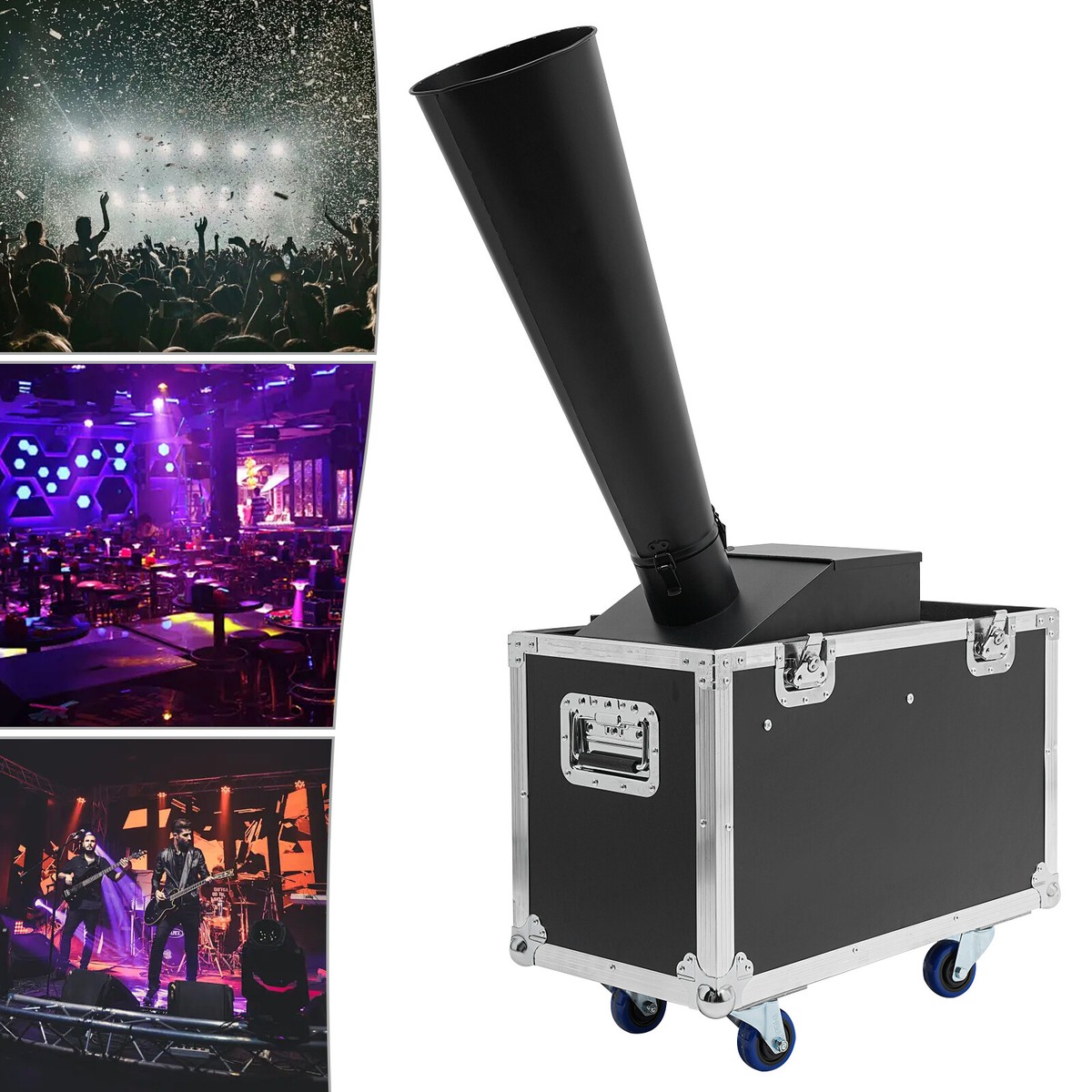 DMX CO2 Confetti Machine with Flight Case Confetti Blaster Jet