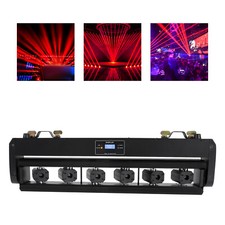 6 Eyes Monster Beam Laser Moving Head Light Red Color DJ Lighting Stages US