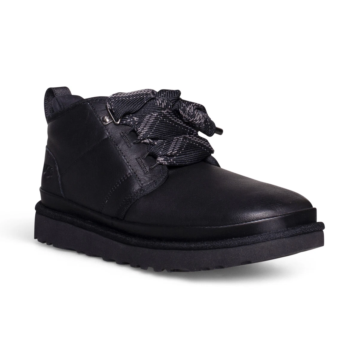 UGG NEUMEL FT BLACK LEATHER WOOL SUEDE CHUKKA ANKLE MEN S BOOTS