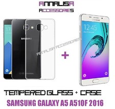 Funda + Película Vidrio Templado Samsung Galaxy A5 2016 Funda + Cristal