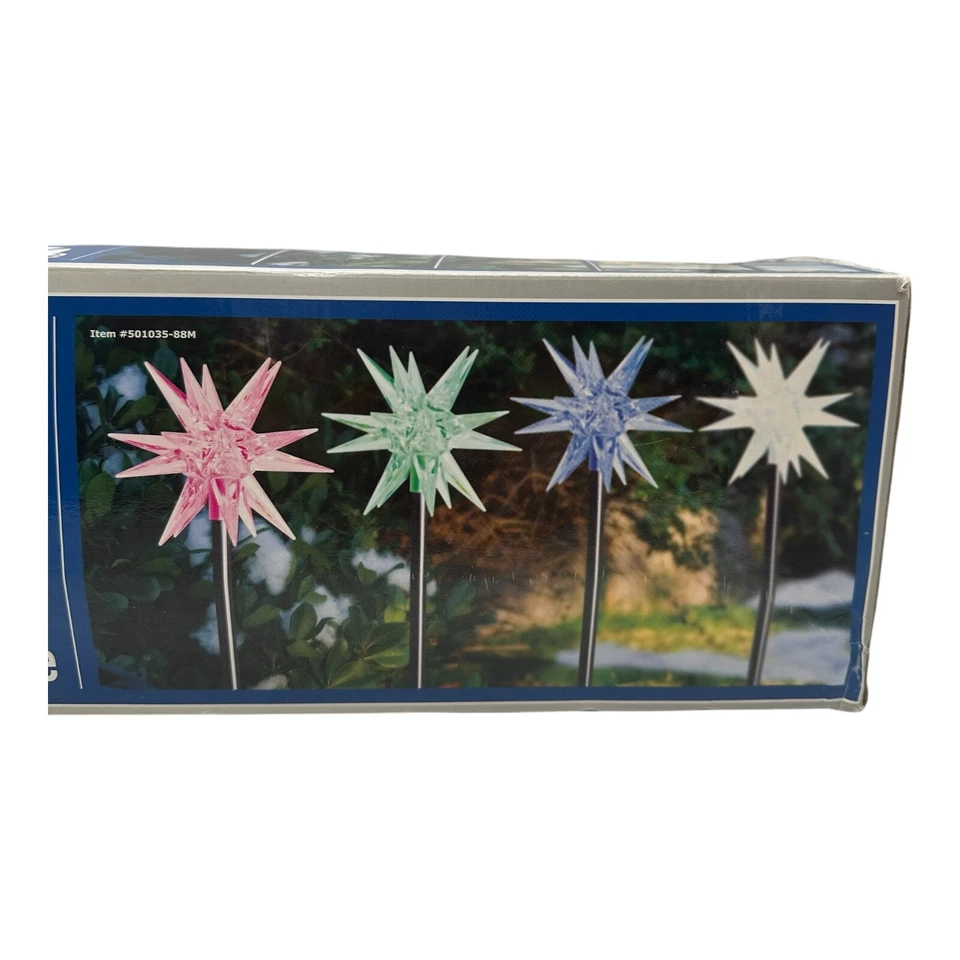 Juego de 5 luces de camino de Navidad Westinghouse de colección estrellas atómicas que cambian de color Foto 2 de 4